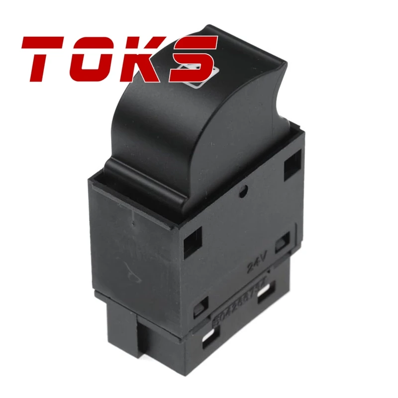 504266733 504266734 Electric Power Window Switch Glass Lifter Sinle Control Button For Iveco Stralis I 6 Pins