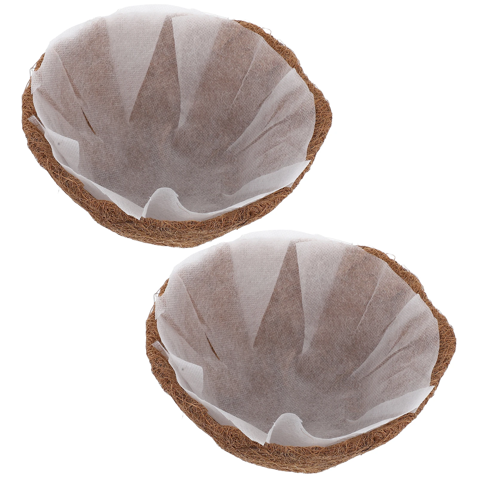 

Natural Coir Liners Round Coconut Fiber Hanging Basket Liner Breathable Reusable For Planters Pots Outdoor Indoor Gardening