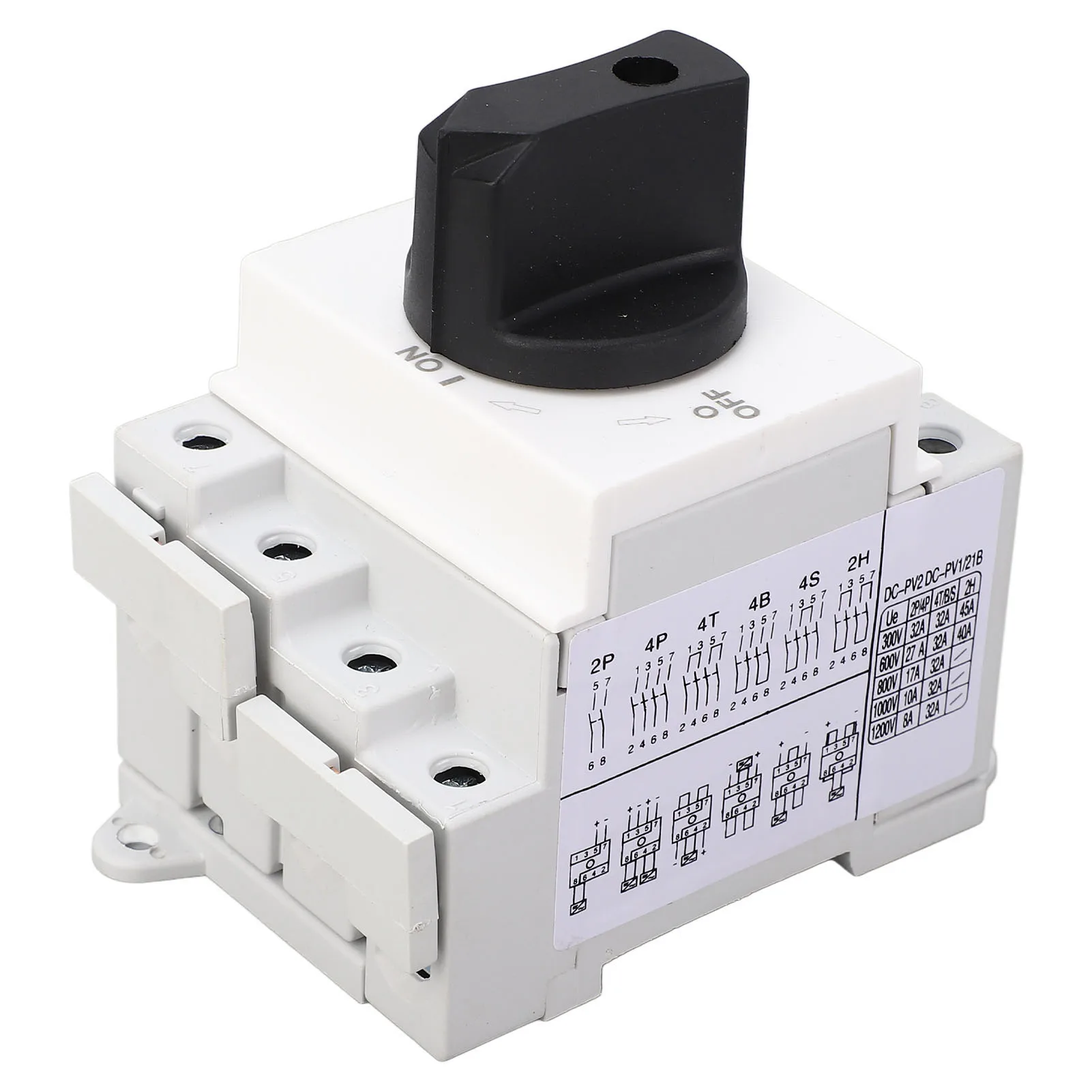 PV Photovoltaic Isolator  Photovoltaic  Isolator Solar  4 Poles PV Disconnect Miniature Circuit Breaker 32A 1000V