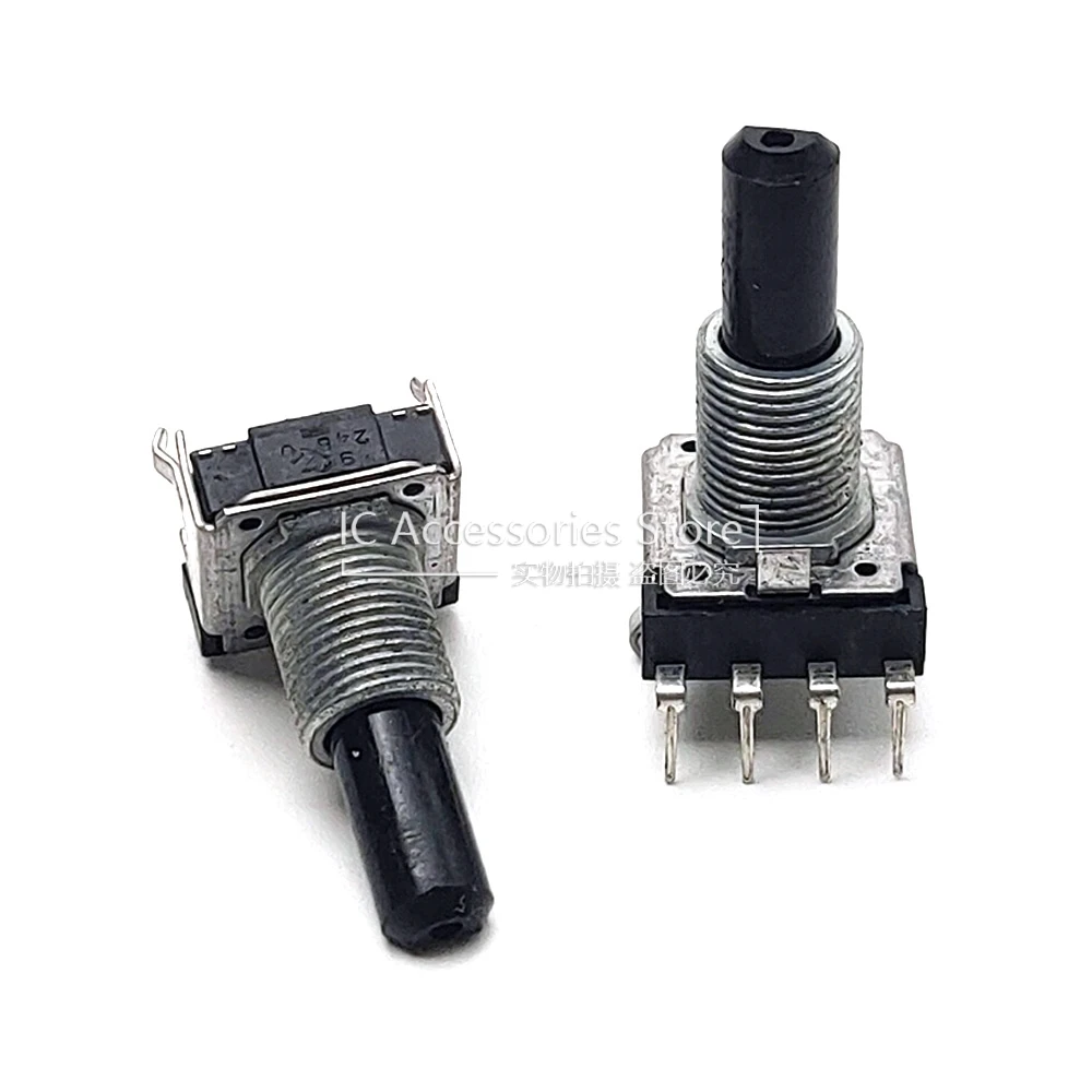 1PCS EC16 Type Encoder 360 Degree Rotary 24 Positioning 24 Pulses Without Step Amplifier Volume Potentiometer Shaft Length 22MM