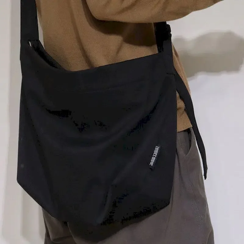 

Foufurieux Spring Autumn Canvas Bag Black Student Japanese Harajuku Messenger Shoulder Bags Large Capacity Crossbody Bags Women