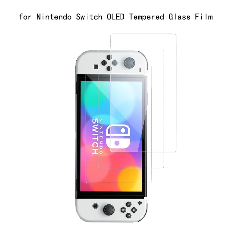 Per Nintendo Switch Pellicola salvaschermo OLED Vetro temperato 9H Pellicola protettiva in vetro trasparente antigraffio per Nintendo Switch OLED