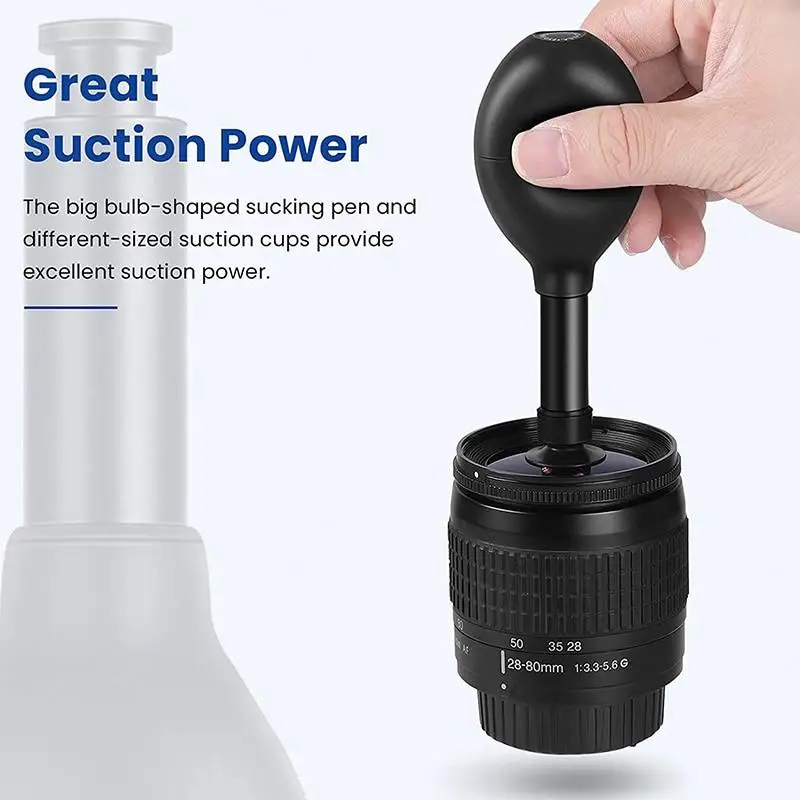 Lens Sucker Kit Anti-static Pen Strong Suction Manual Vacuum Suction Pen Lens Puller Cleaning Camera Mobile Phone Repair Tools