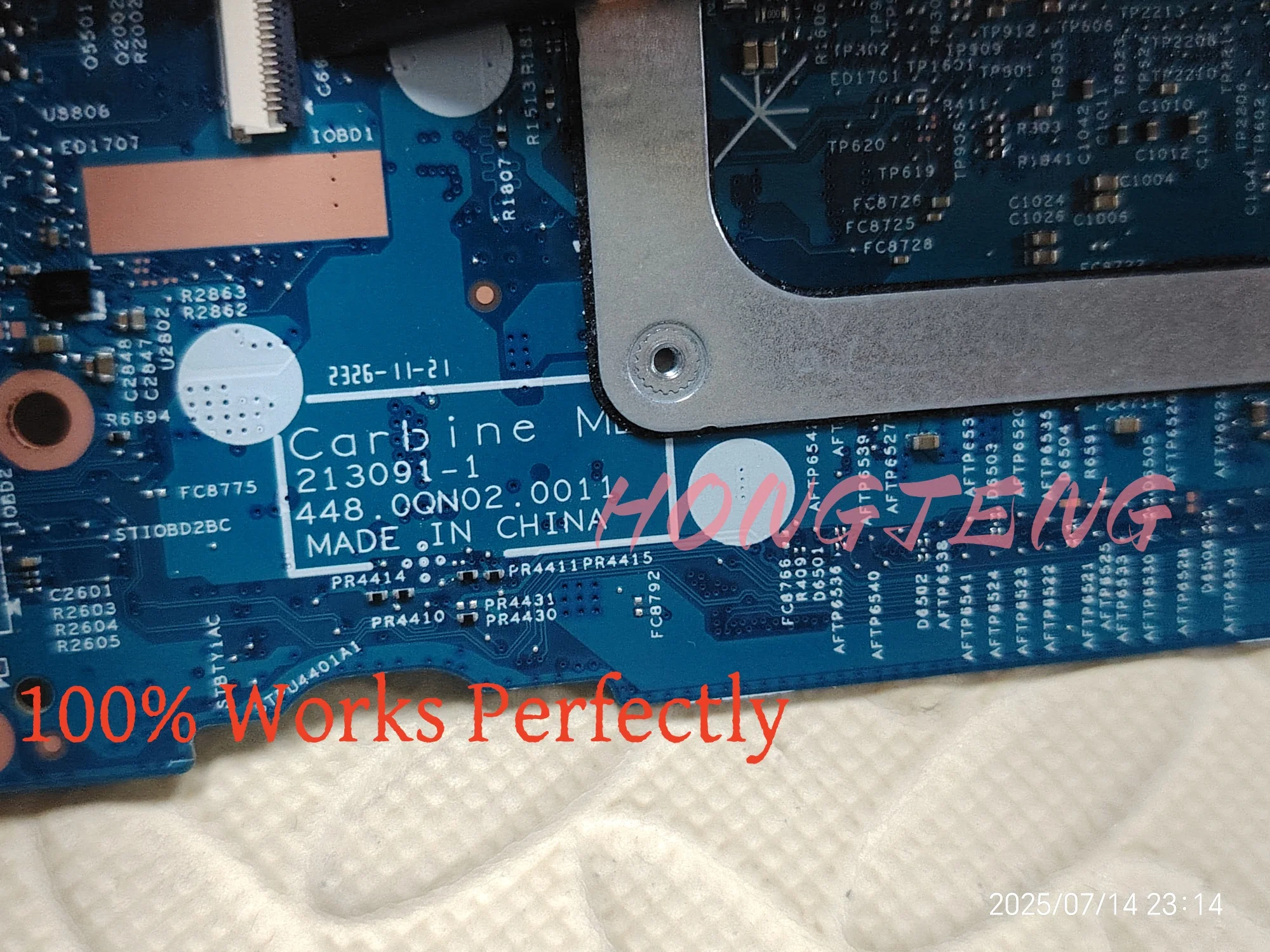 For HP Chromebook x360 14 inch 14c-cd0000 Motherboard 213091-1 448.0QN02.0011 With i3-1215U cpu 100% Works Perfectly