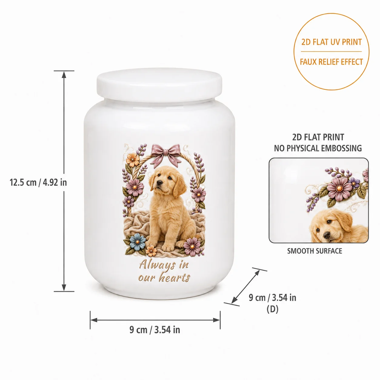 Customized Pet Memorial Ceramic Jar｜Personalized with Photos and Text · Let Love and Memories Live On