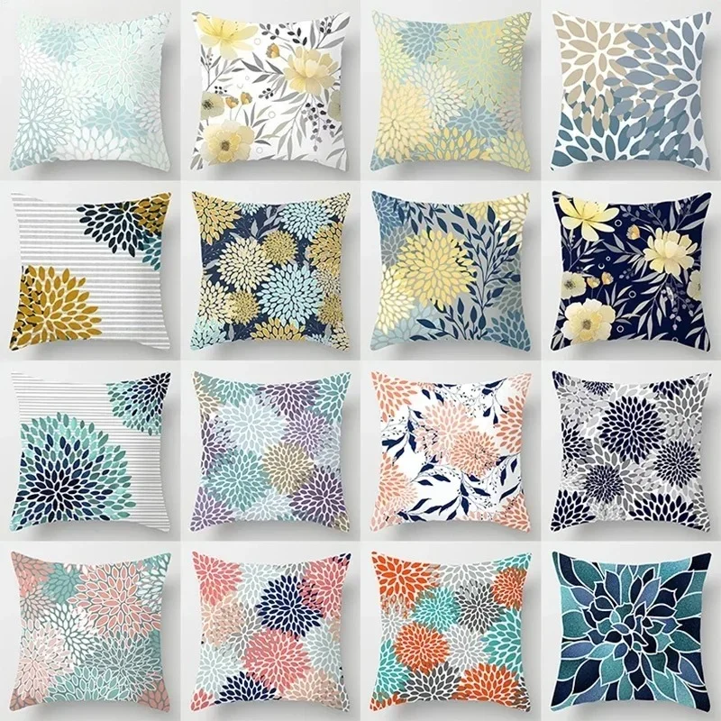 Creative mandala-style pattern Double-sided Printed pillow cover Short plush Suitable living rooms bedrooms throw cushion cover