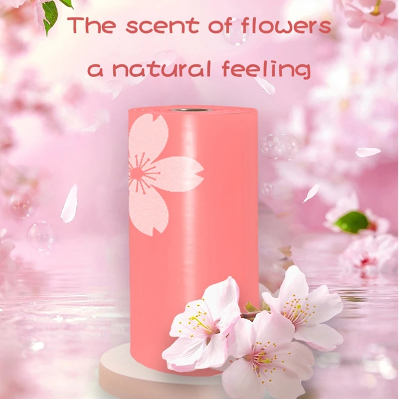 

Degradable Dog Poop Bag Thickened Floral Fragrance Pet Poop Bag Environmentally Friendly Outdoor Garbage Bag 6pc