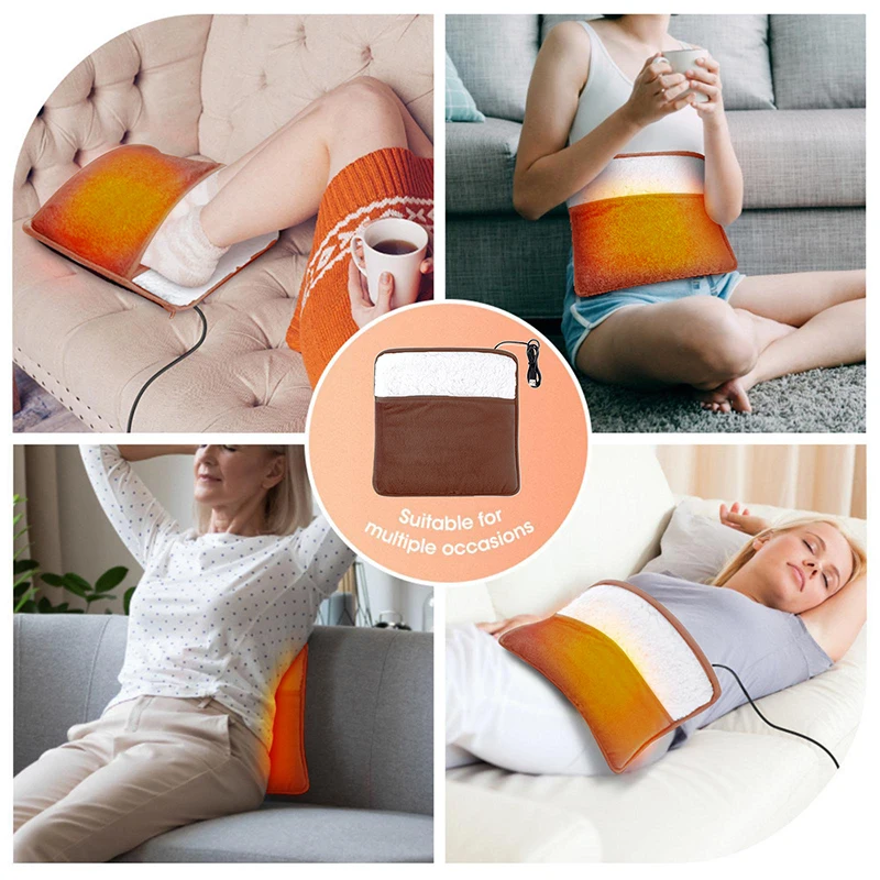 

New Foot Warmer USB Foot Heater Thermal Foot Heating Pad Soft Plush Warm Foot Cover Electric Heating Feet Warmer For Bedroom