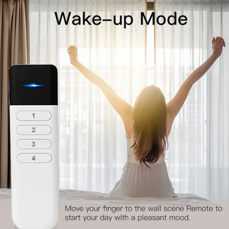 Tuya ZigBee 4Key Scene Switch Intelligent Linkage Smart Wireless Lighting Remote Push Button 12 Scenes DIY for Zigbee 2MQTT