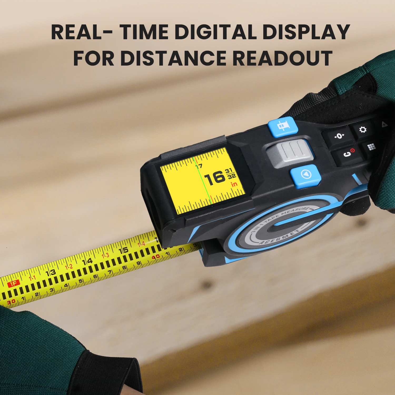 Misuratore di distanza a nastro laser Mileseey DTX10 Metro a nastro digitale 3 in 1 con display IPS da 2,0 pollici