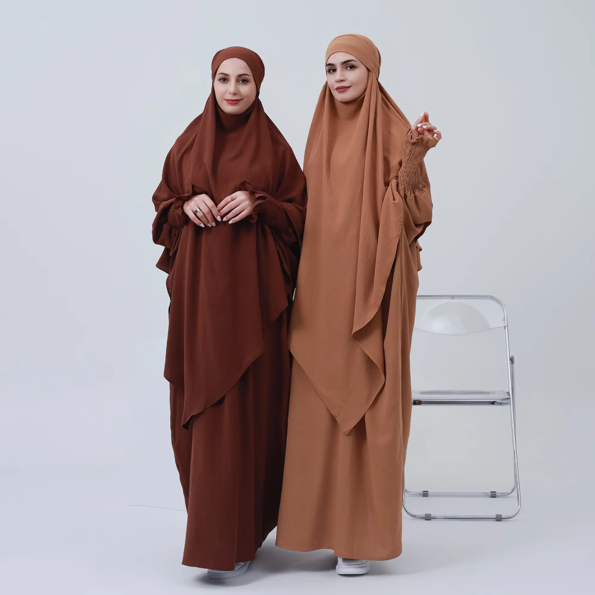 Eid Djellaba Ramadan Muslimische Frauen Hijab Kleid Gebet Kleidungsstück Islam Kleidung Burka Kaftan Abaya Khimar Jalabiya Kebaya Outfits