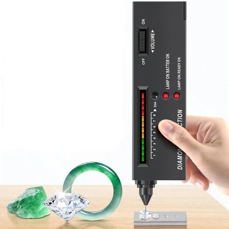 High Accuracy Diamonds Testing Device LED Display Diamonds Tester Professional Jewelry Tool for Jewelers Enthusiasts