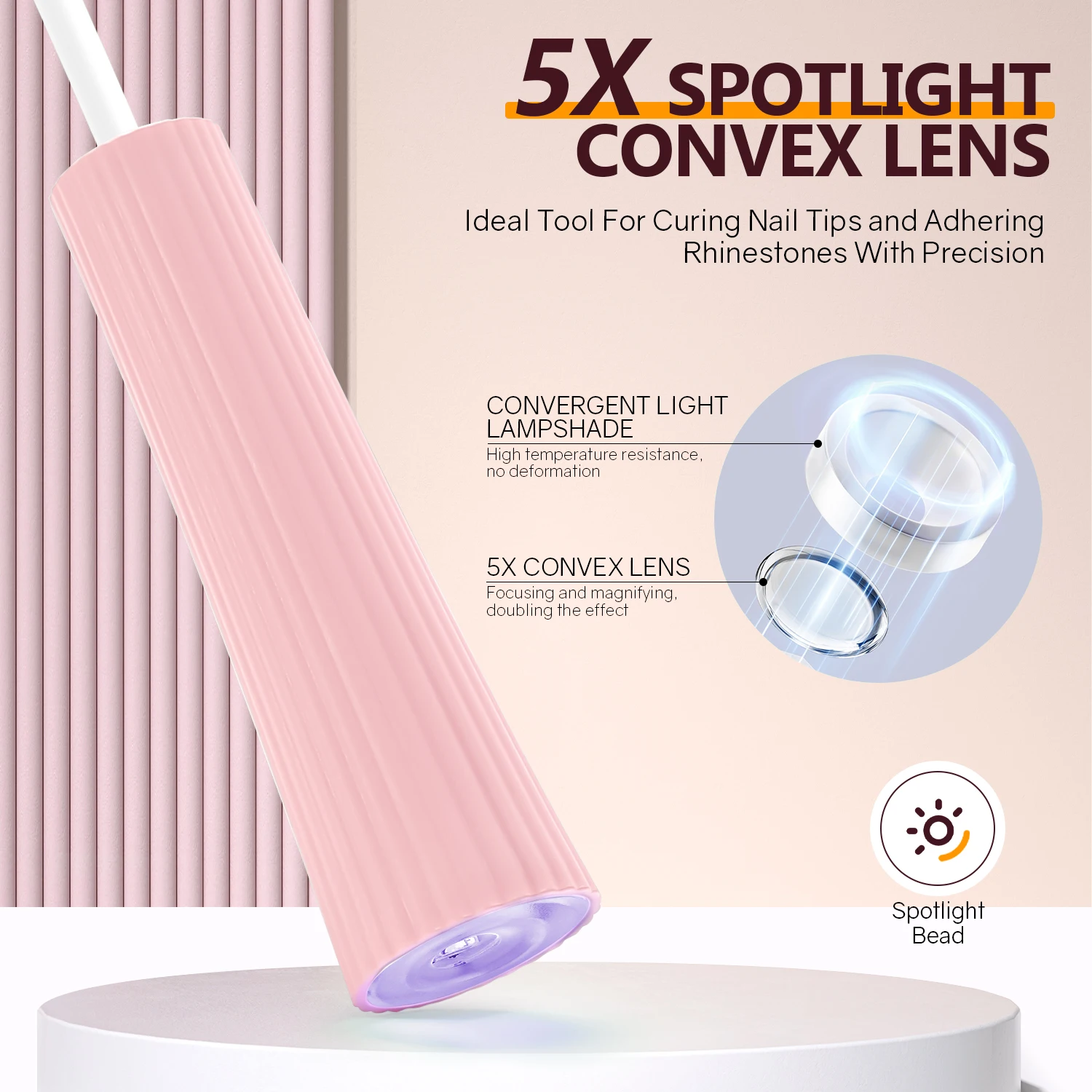 มือถือ UV LED โคมไฟสําหรับเจลเล็บแบบพกพามินิเครื่องเป่าเล็บเจลเล็บกาวเจล USB ไฟฉาย DIY เล็บ Art