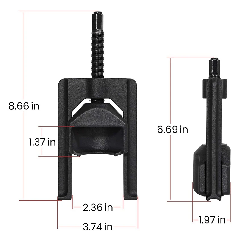 U Joint Pullers Automotive (Class 1-3) 10105 Universal Heavy Duty U-Joint Puller For Ford F150 Chevrolet 1500 Ram 1500