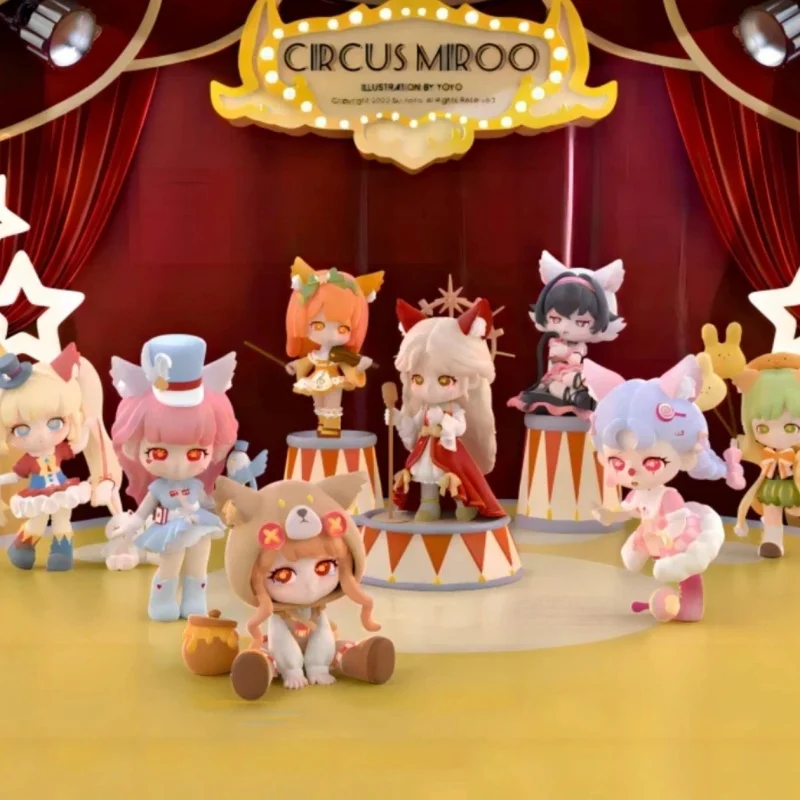 

Original Circus Miroo Series Blind Box Kawaii Toys Model Garage Kit Cute Gift Collectable Desktop Decorative Ornaments