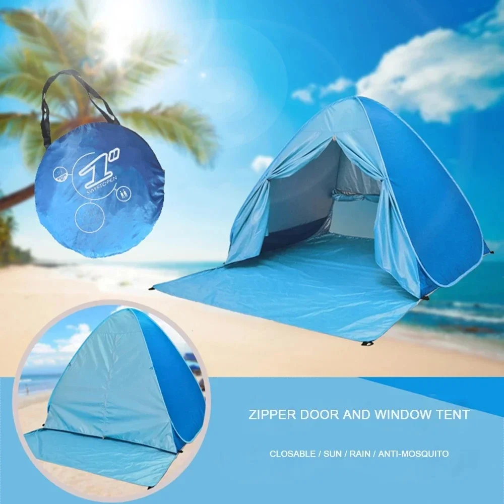 

Beach Tent 165*150*110cm pop up tent Automatic Opening Anti-ultraviolet Full Shade Folding Tent Travel Camping