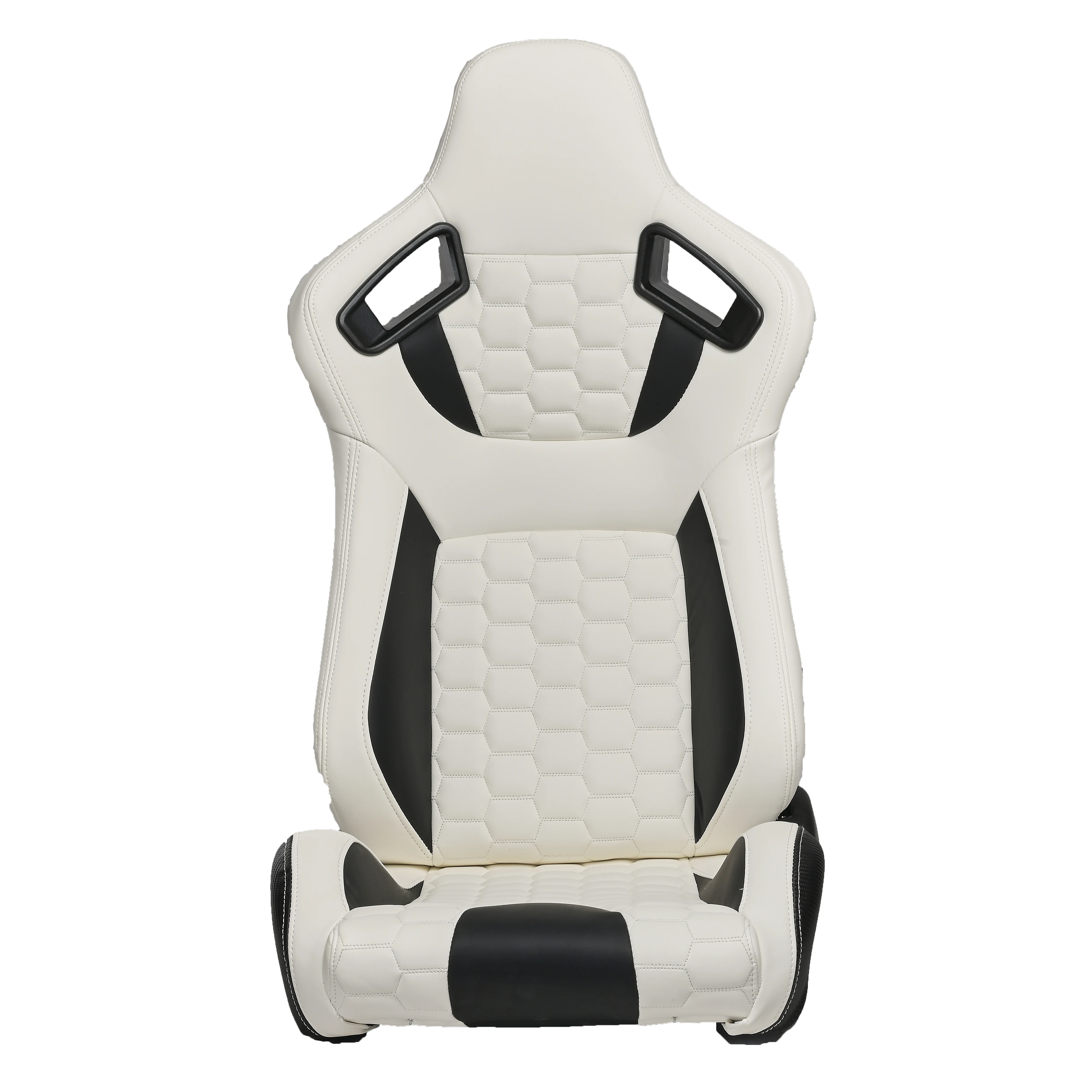 JIABEIR 9008 White High Quality Leather Adjustable Simulator Sim Bucket Car Racing Seats