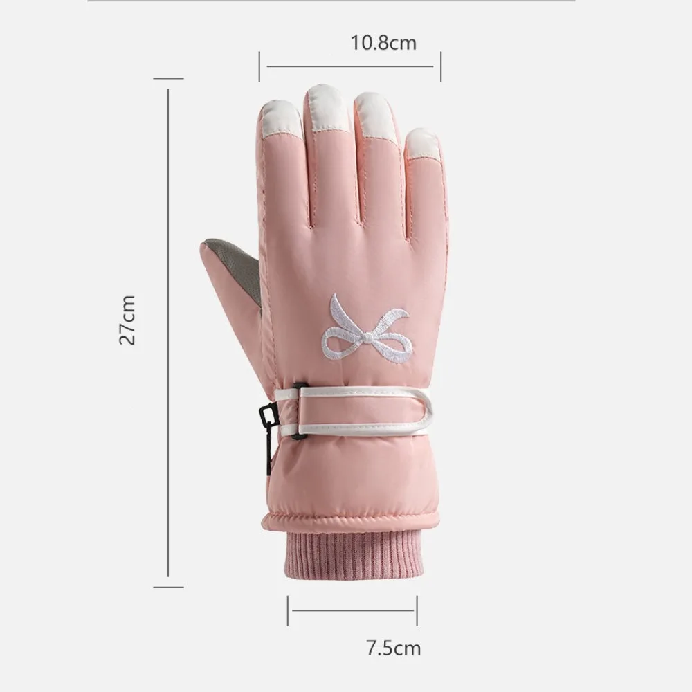 Nowe aksamitne rękawice narciarskie zimowe ciepłe dotykowe do jazdy na rowerze i narciarstwa antypoślizgowe wodoodporne zimowe ciepłe rękawice snowboardowe