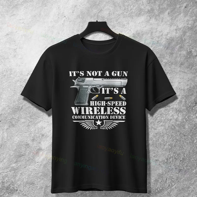 T-shirt graphique à manches courtes pour hommes et femmes, 100% coton, décontracté, vêtements d'extérieur, "I Don't Run, I Reload"