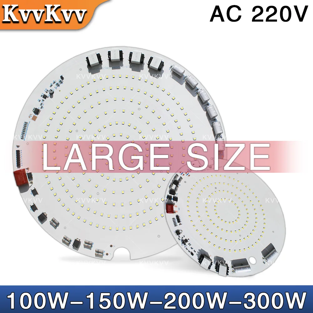 AC220V LED Chip Super Size 100W 150W 200W 300W High Power LED 200 270 300MM Bulb Chip Lighting For Outdoor Lighting Accessorie
