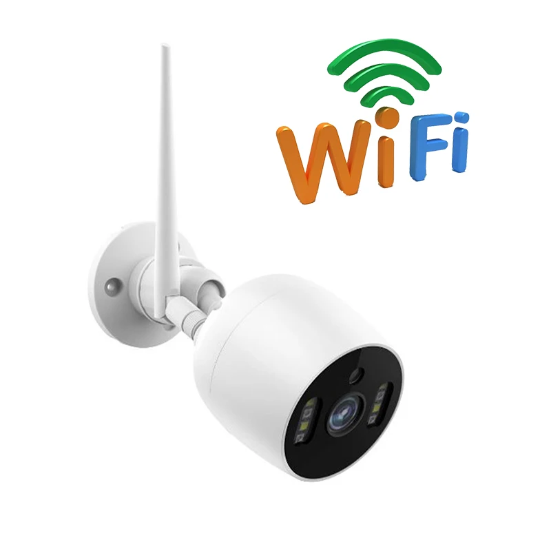 Cámaras HD de 1080P a todo Color, Audio bidireccional, inalámbrica, impermeable, Wifi, visión nocturna, Sensor de movimiento, Mini cámara de seguridad