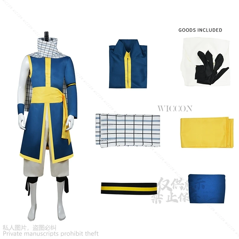 Natsu Anime Cosplay Costumes pour hommes, perruque rose, queue, déguisement pour garçons, adulte, cosplay masculin, fantaisie, Halloween, nickel é, 100 ans