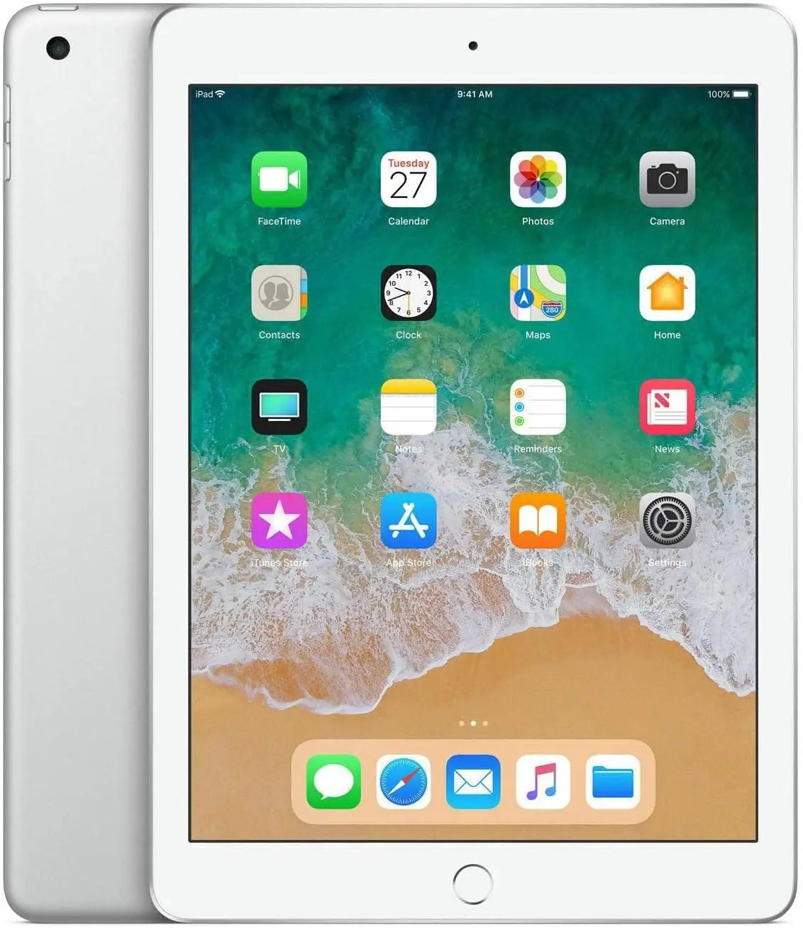 Apple ipad 6ª geração (wi-fi, 128gb) prata (certificada e remodelada)