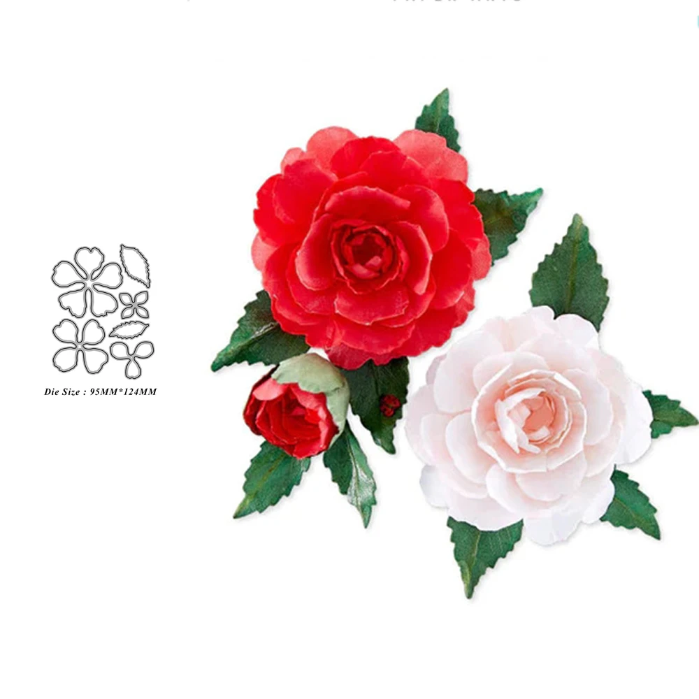 6/pcs New Dies 3D flower Cutting Dies Stencils Scrapbooking Embossing DIY Crafts Paper Cards Album Decor Metal Dies Cut