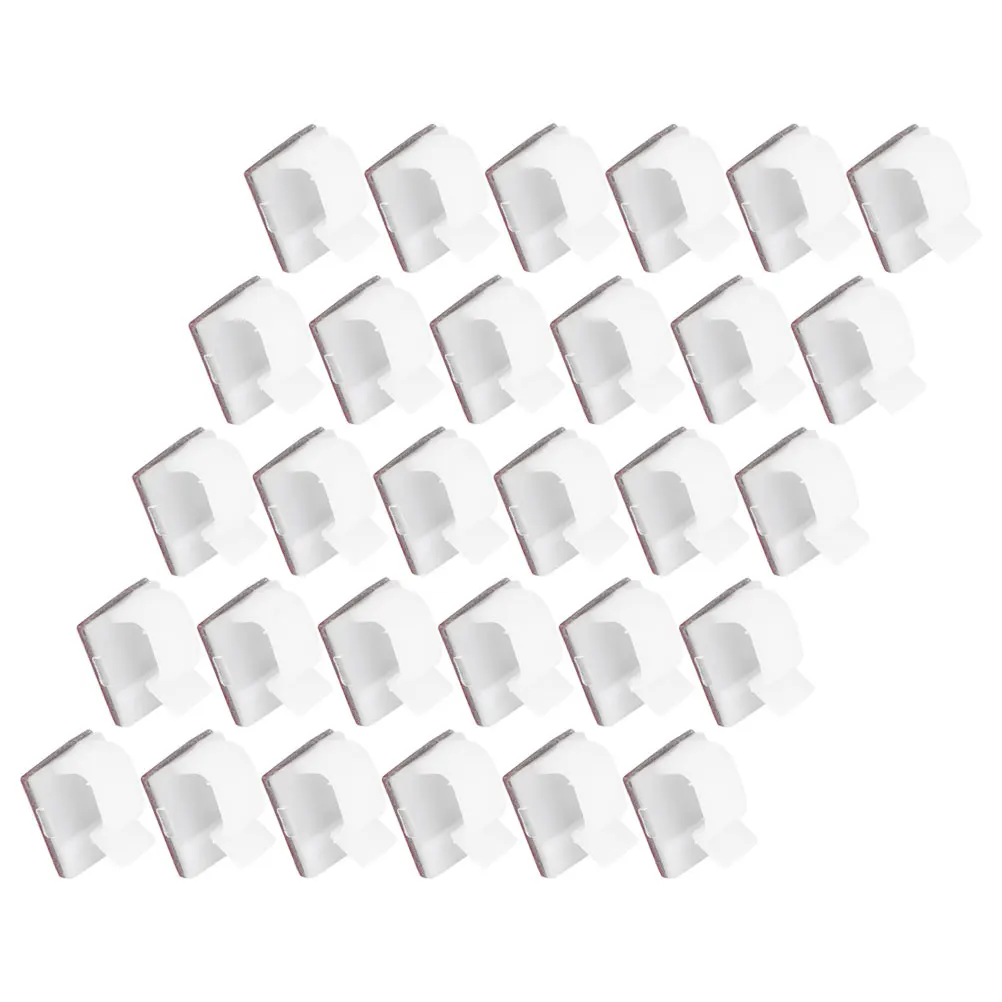 

120pcs Self Adhesive Cable Wire Clip Transparent Plastic Line Organizer Holder for Desk Home Office Wall Mount Easy
