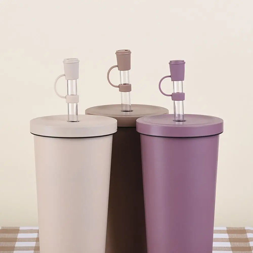

Reusable Airtight Straw Tips Drinking Dust Cap Cartoon Plugs Cover Cup Accessories Silicone Straw Plug