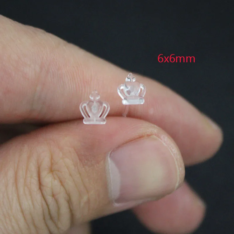30PCS Hypoallergenic Silicone Stud Earrings Posts Pins with Earrings Back Stopper Earrings Findings DIY Jewelry Making