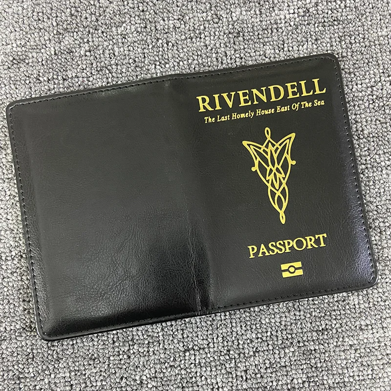 Travel Passport Cover Anime Rivendell Movie Travel Passport Holder Passport Wallet