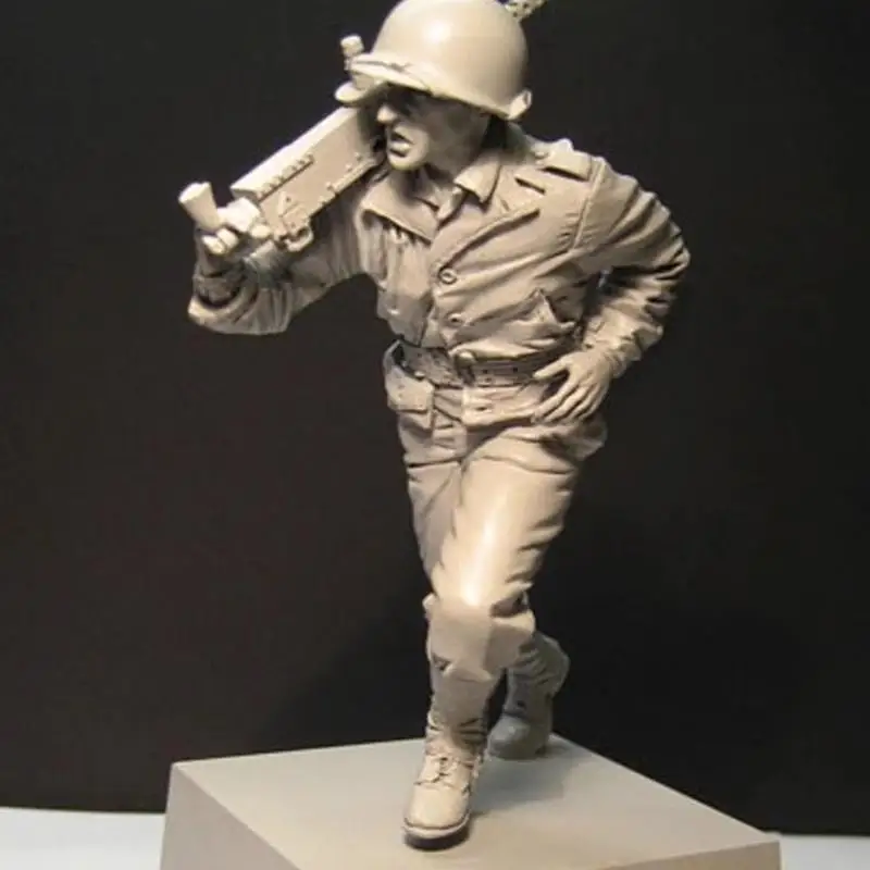 

1/16 модель солдата из смолы Gunner Gk, 3d печатная миниатюрная ручная белая модель игрушки в разобранном виде и неокрашенный комплект