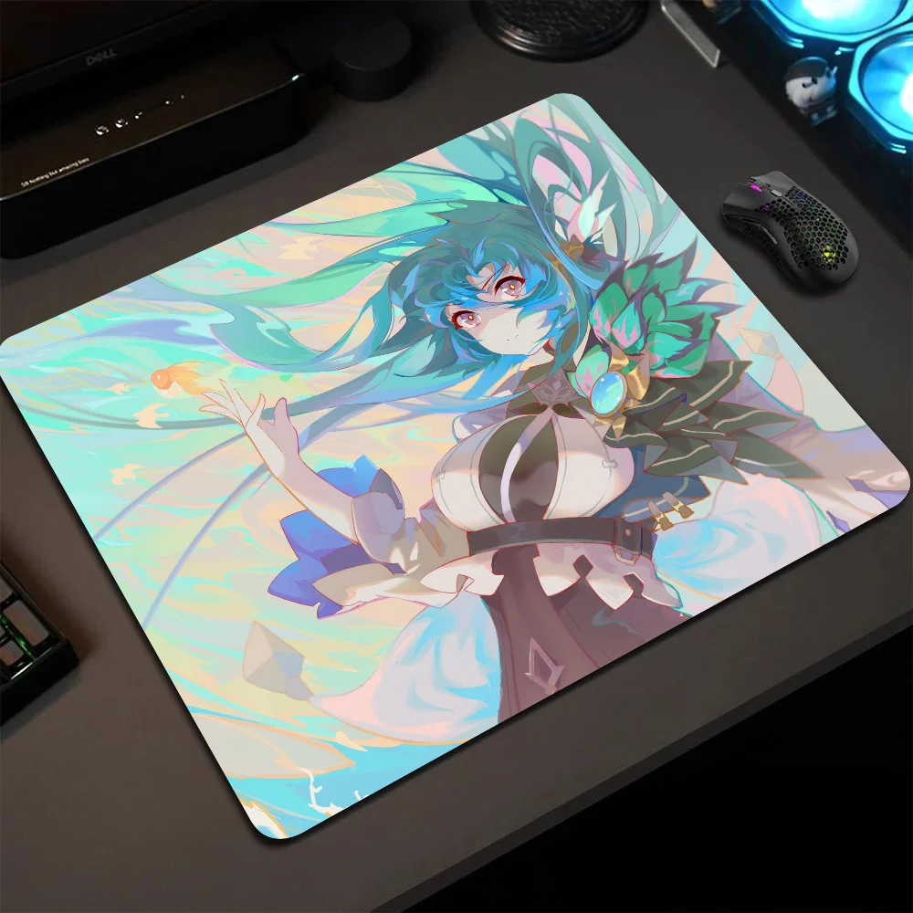 

Eula Lawrence Genshin Impact Mousepad Small LockEdge Mouse Pad For Gamers Computer Desk Pad Rectangular Anti-slip Rubber