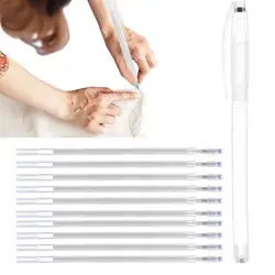 High Temperature Disappearing Fabric Marker Pen Sewing Embroidery Pen Fabric With 10 Refills Fabric Pens Set Fabric Marker Pen