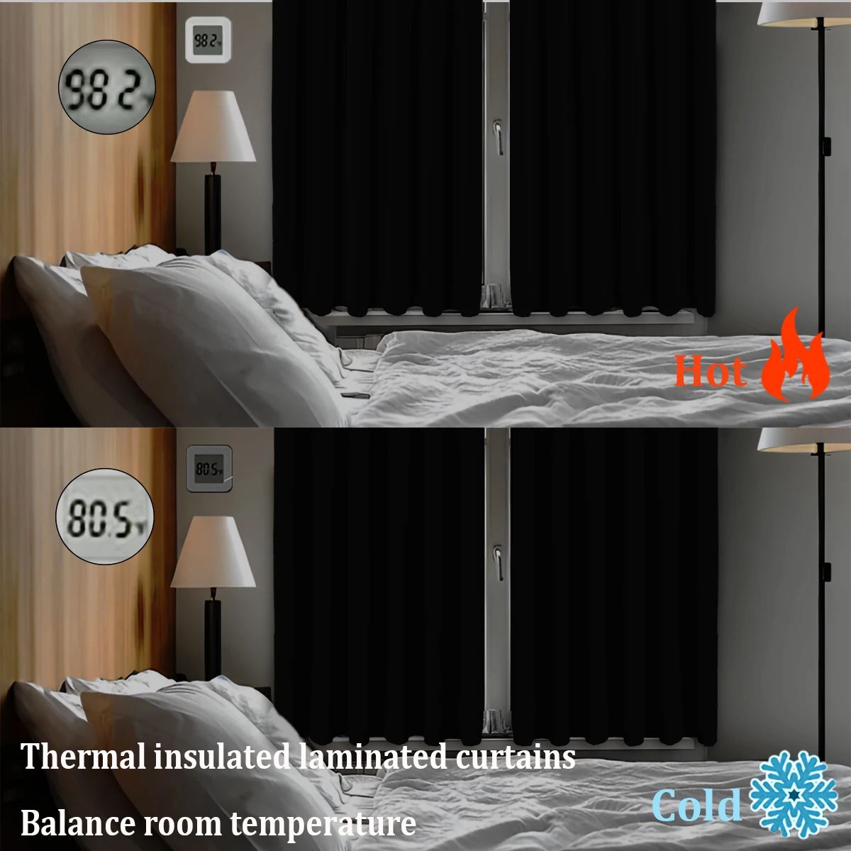 1 Piece of Simple Solid Color 100% Blackout Curtains, Rod Pocket Curtains, Lightweight, Washable, Suitable for All Seasons, Living Room, Bedroom, Office, Blackout Decoration view 6