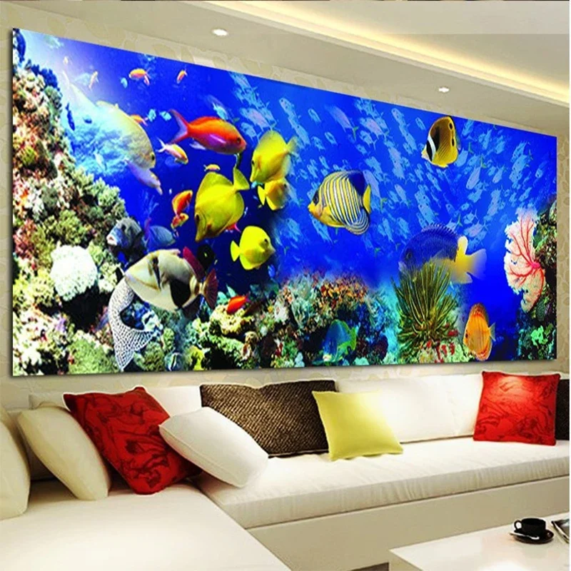 Marine Life Landscape Underwater World Art Poster Picture Canvas Painting Scenery Wall Decor