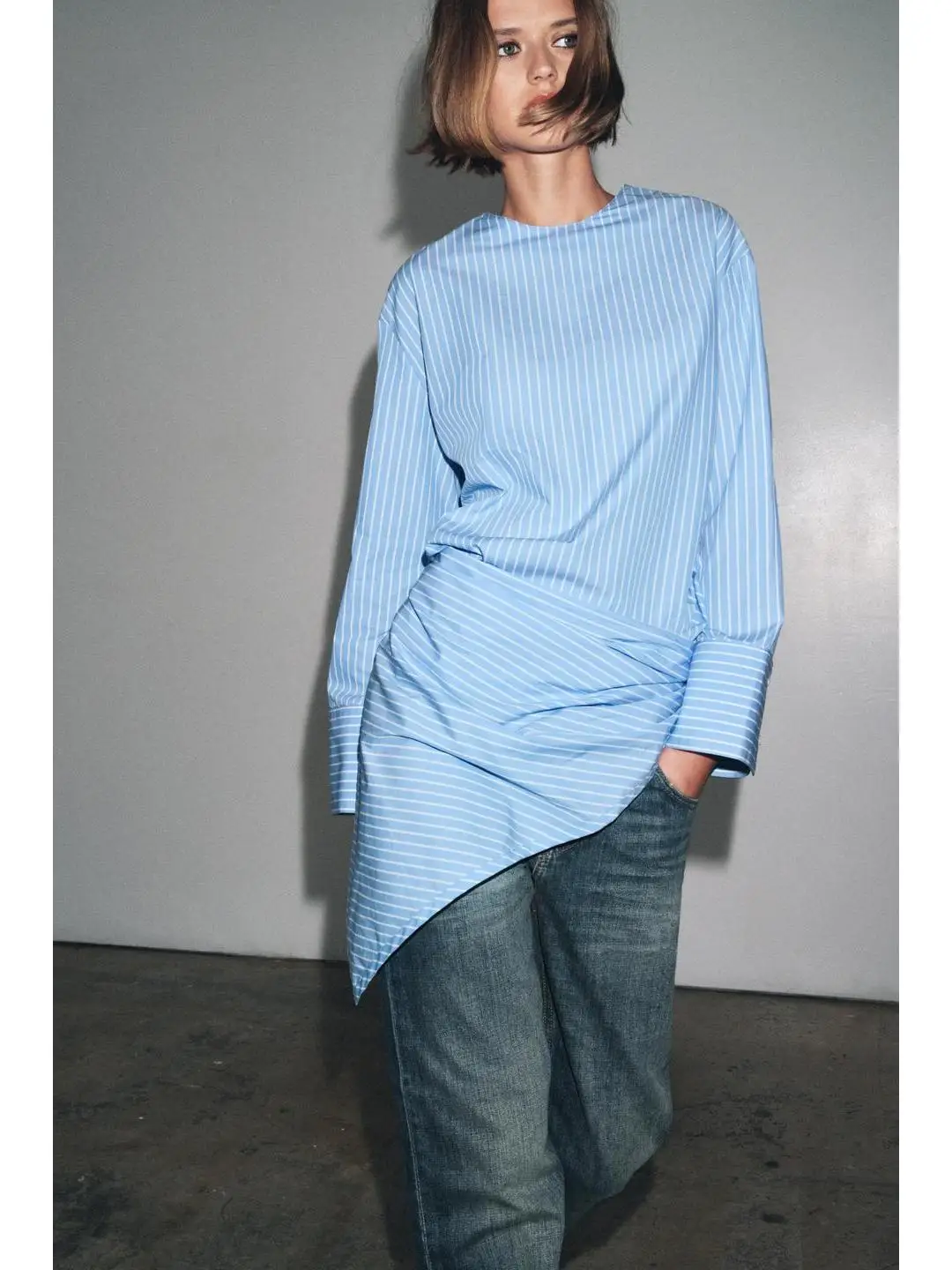 وشاح رومانسي مخطط irt متعدد الأغراض مستقيم قطع مستديرة Ne Work Warehouse أوائل الخريف الفرنسية Sle السيدات Faion