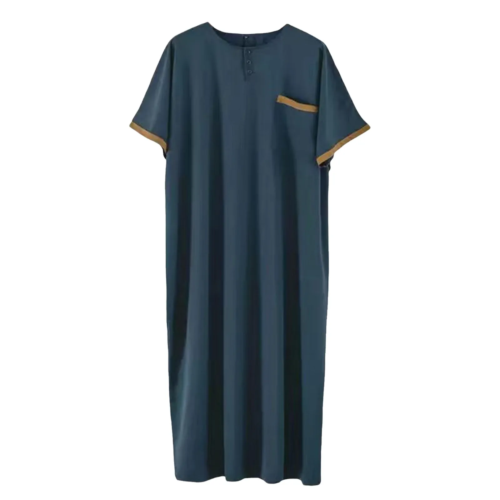 Vestido largo musulmán tradicional para hombres, Abaya, Arabia Saudita, Eid, oración, Jubba, Thobe, blusa árabe, caftán, ropa islámica