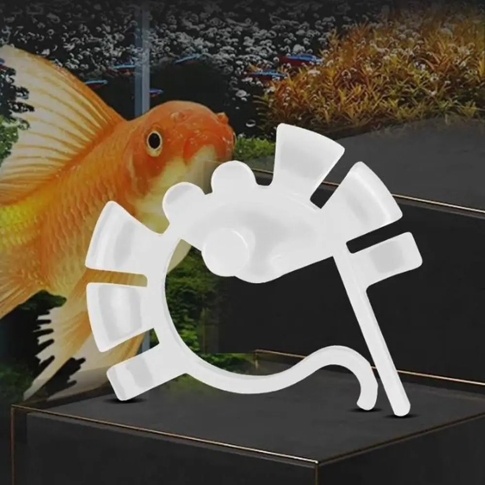 

20Pcs Plastic Fish Tank Hose Clamp Wall Mounting Firmly Hold Aquarium Water Tube Holder with Suction Cup Water Tubes Fixed Clip