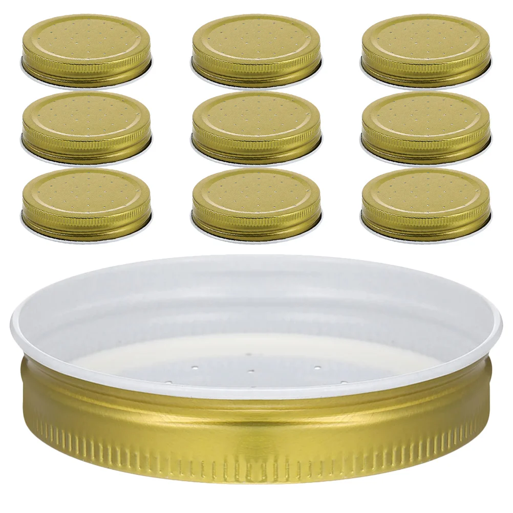 

10Pcs Bee Feeder Lids Metal Beehive Entrance Watering Device Slow Evaporation Durable Beekeeping Accessories Beehive Bee Feeder