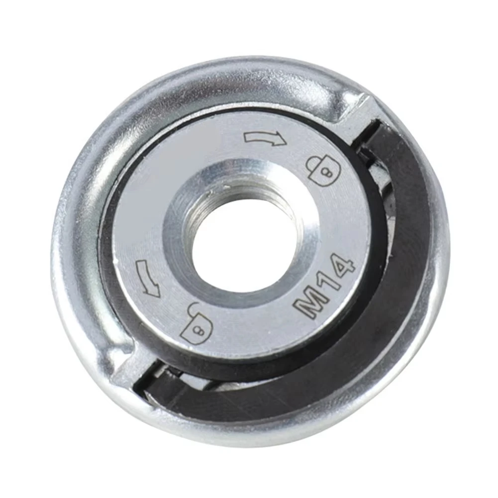 1pcs Quick Release Flange Nut M14 Thread Angle Grinder Flange Nut Power Chuck Pressing Plate For Cutting Disks