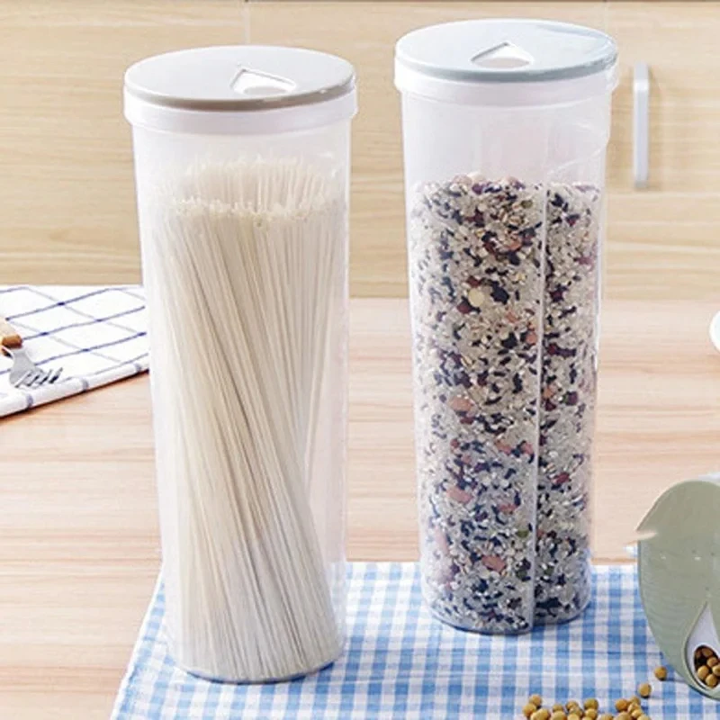 Noodle Wheat Pasta Organizer Airtight Sealed Containers Fruit and Vegetable Storage Box for Cereal Spaghetti Food Storage Box