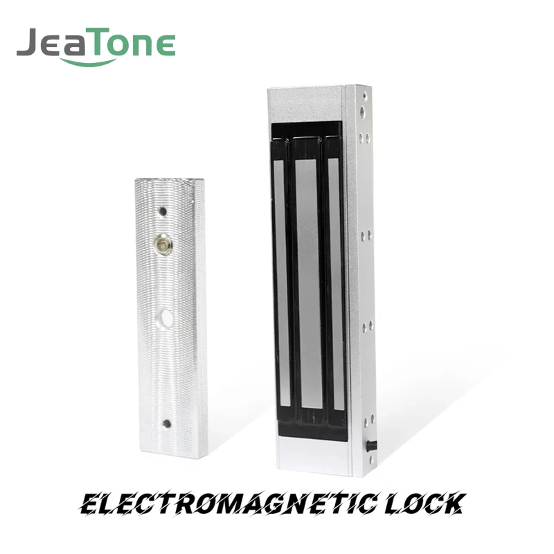 Jeatone DC12V Electromagnetic Lock Waterproof Electric Magnetic Lock for Door Home Video Intercom Security Access Control System