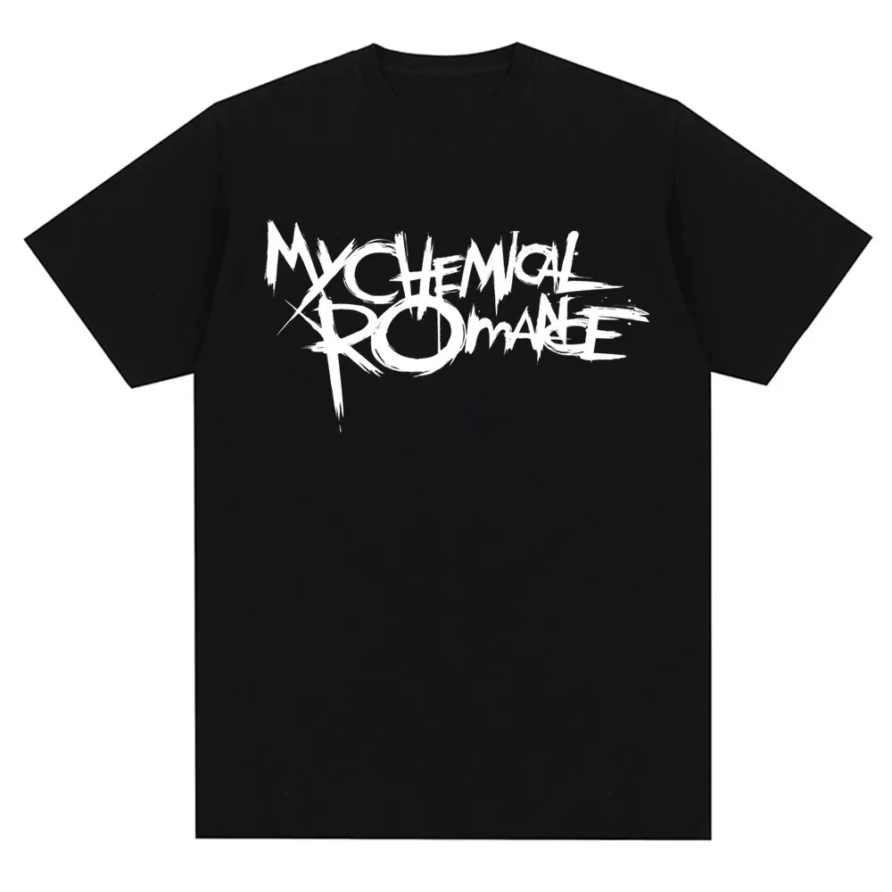 My Chemical Romance Mcr Band Men Women Cotton T-Shirt Printed T Shirt Casual Short Sleeve Tshirt Streetwear Trend Tee Tops 70216