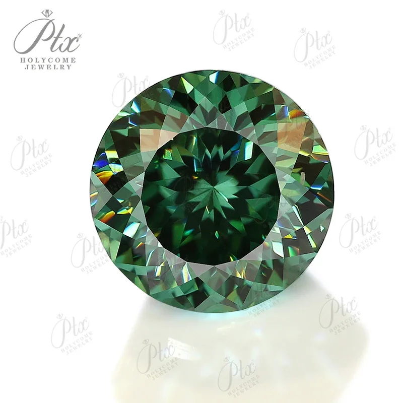 

Moissanite Round Shape Hundred Faceted Cut Black Aqua Blue Champagne D Color VVS1 Loose Gems DIY Women Jewelry Rings Wholesale