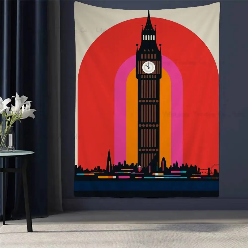 

Colorful Bauhaus Geometric Exhibition Tapestry Art Printing Art Science Fiction Room Home Decor Home Decor