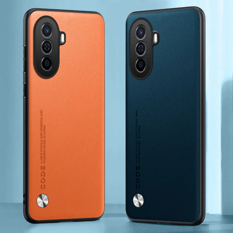 Luxury PU Leather Case For Huawei Nova Y70 Plus Back Cover Silicone Shockproof Full Protection Phone Case For Huawei Nova Y71