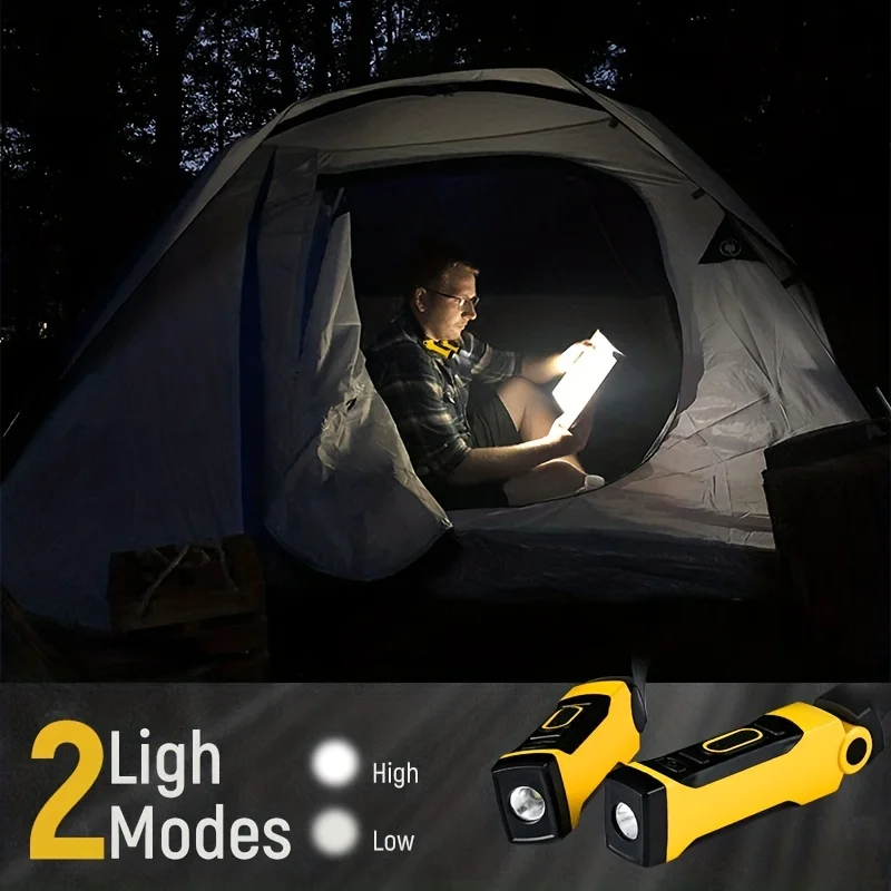 Rechargeable LED Neck Reading Light - Two Brightness Levels, Perfect for Reading, Knitting, Camping & Repairing  Led Work Light