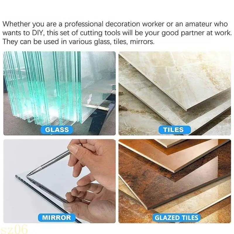 Q2Q4 Efficient 2 In 1 Tile Cutting Tool Glass Cutter Breaker with Comfortable Grip